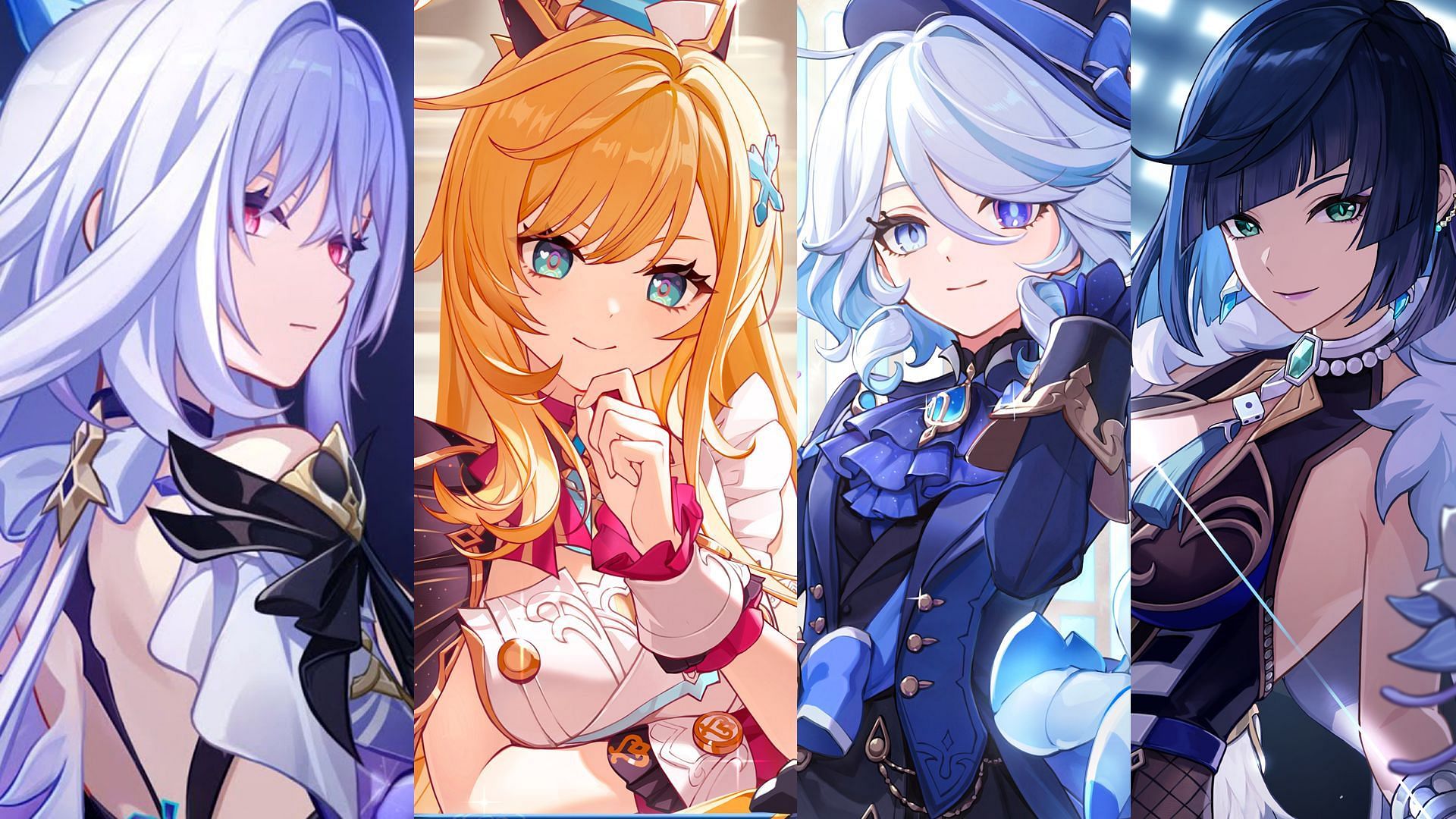 Skirk, Escoffier, Furina, Yelan (Image via HoYoverse)